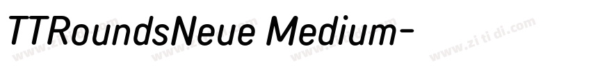 TTRoundsNeue Medium字体转换